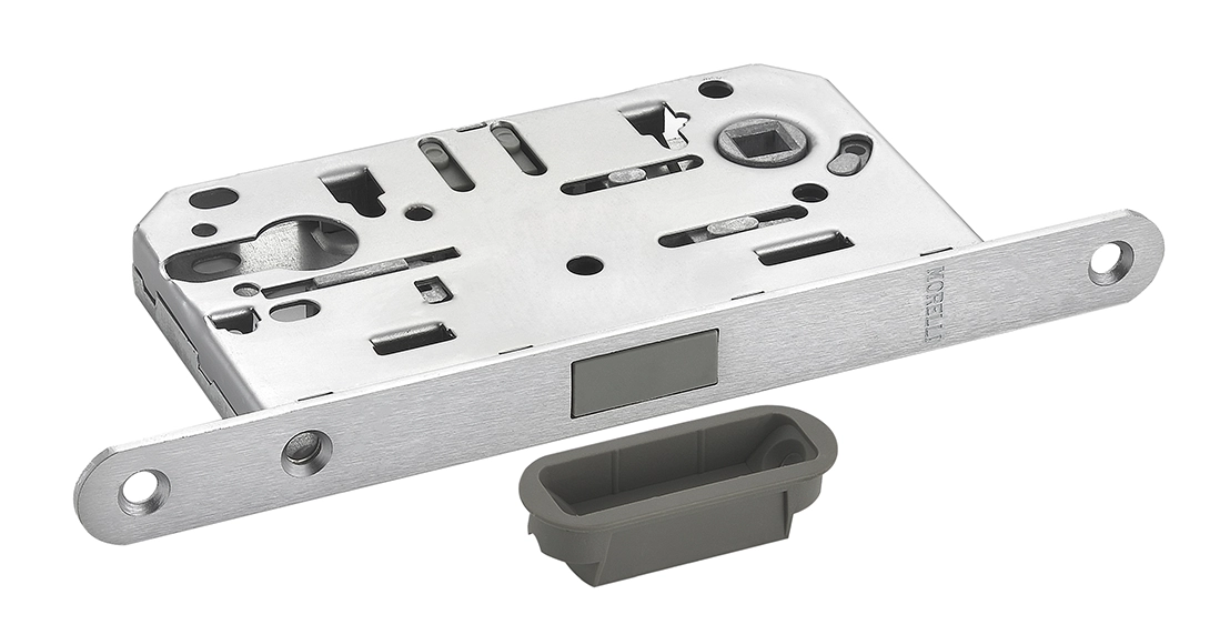 Защелка межкомнатная M1885 SSC магнитная под цилиндр, цвет суперматовый хром фото 2 Защелка межкомнатная M1885 SSC магнитная под цилиндр, цвет суперматовый хром фото купить в Иваново