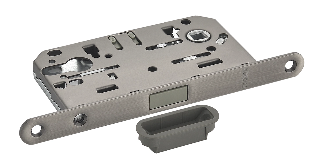 Защелка межкомнатная M1885 GR магнитная под цилиндр, цвет графит фото 2 Защелка межкомнатная M1885 GR магнитная под цилиндр, цвет графит фото купить в Иваново