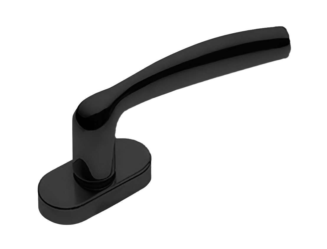 Ручка оконная VENERA W1 NERO, цвет - черный фото 1 Ручка оконная VENERA W1 NERO, цвет - черный фото купить Иваново