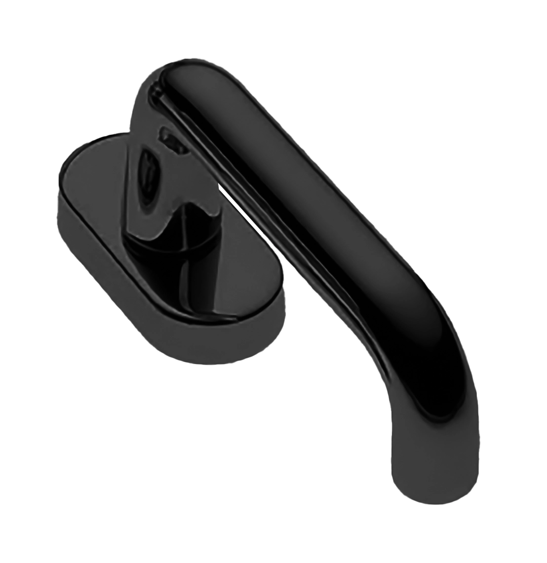 Ручка оконная IRIS W1 NERO, цвет - черный фото 1 Ручка оконная IRIS W1 NERO, цвет - черный фото купить Иваново