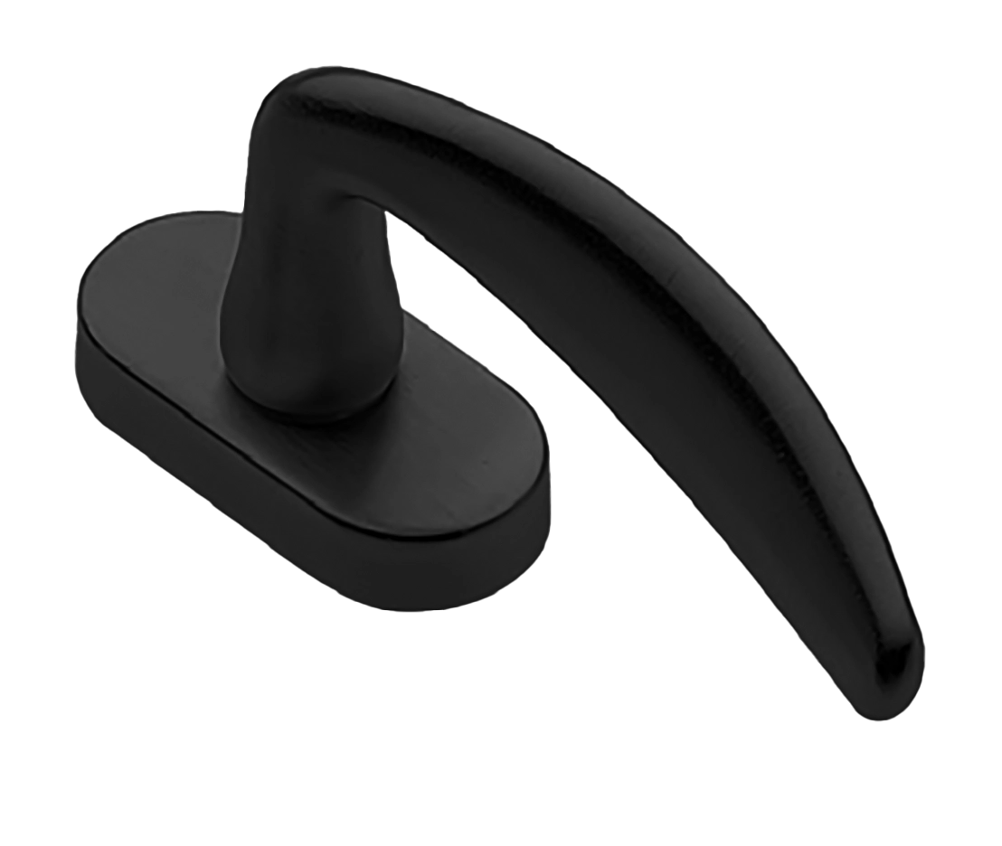 Ручка оконная MOGADOR W1 NERO, цвет - черный фото 1 Ручка оконная MOGADOR W1 NERO, цвет - черный фото купить Иваново