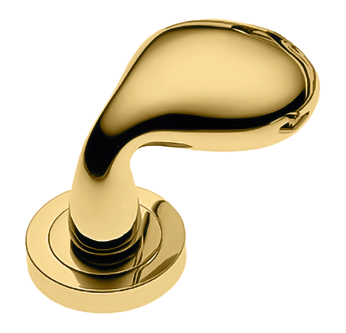 Ручка дверная SIENA-2 R2 OTL раздельная на круглой розетке, цвет - золото фото купить Иваново