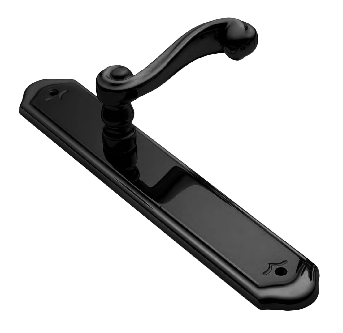 Ручка на планке PLAZA PL NERO, цвет - черный фото купить Иваново