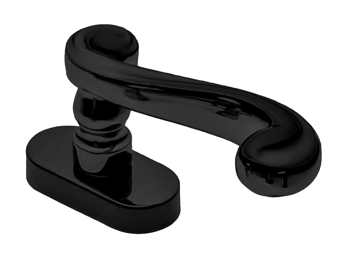 Ручка оконная PLAZA W1 NERO, цвет - черный фото 1 Ручка оконная PLAZA W1 NERO, цвет - черный фото купить Иваново