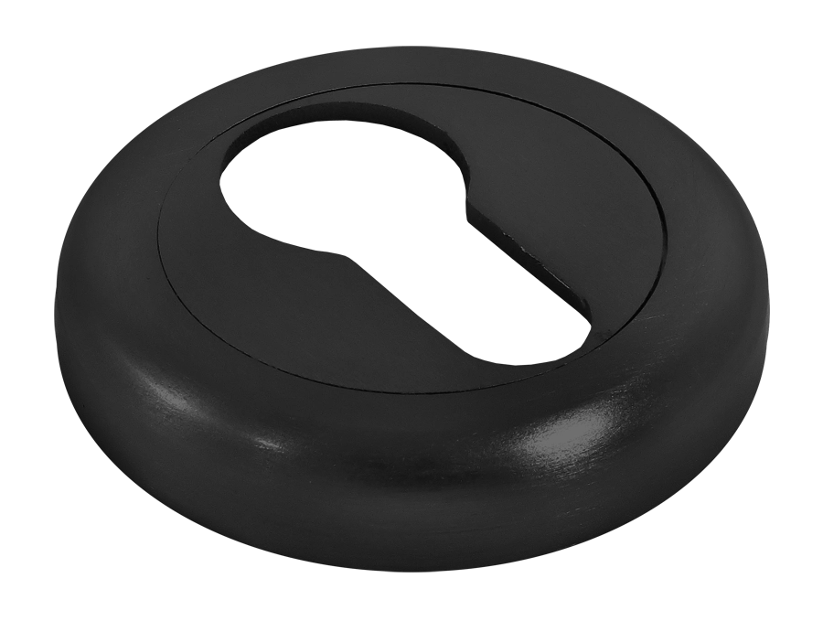 Накладка на ключевой цилиндр LUX-KH-R4 NERO на круглой розетке, цвет - черный фото 2 Накладка на ключевой цилиндр LUX-KH-R4 NERO на круглой розетке, цвет - черный фото купить в Иваново