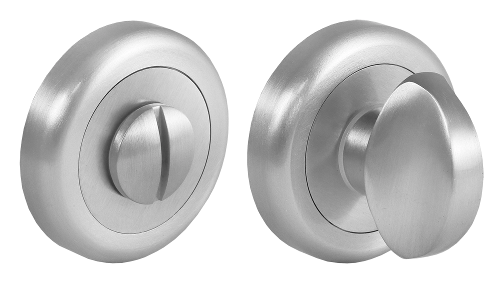 Завертка сантехническая LUX-WC-R4 CSA на круглой розетке, цвет  - матовый хром фото купить в Иваново