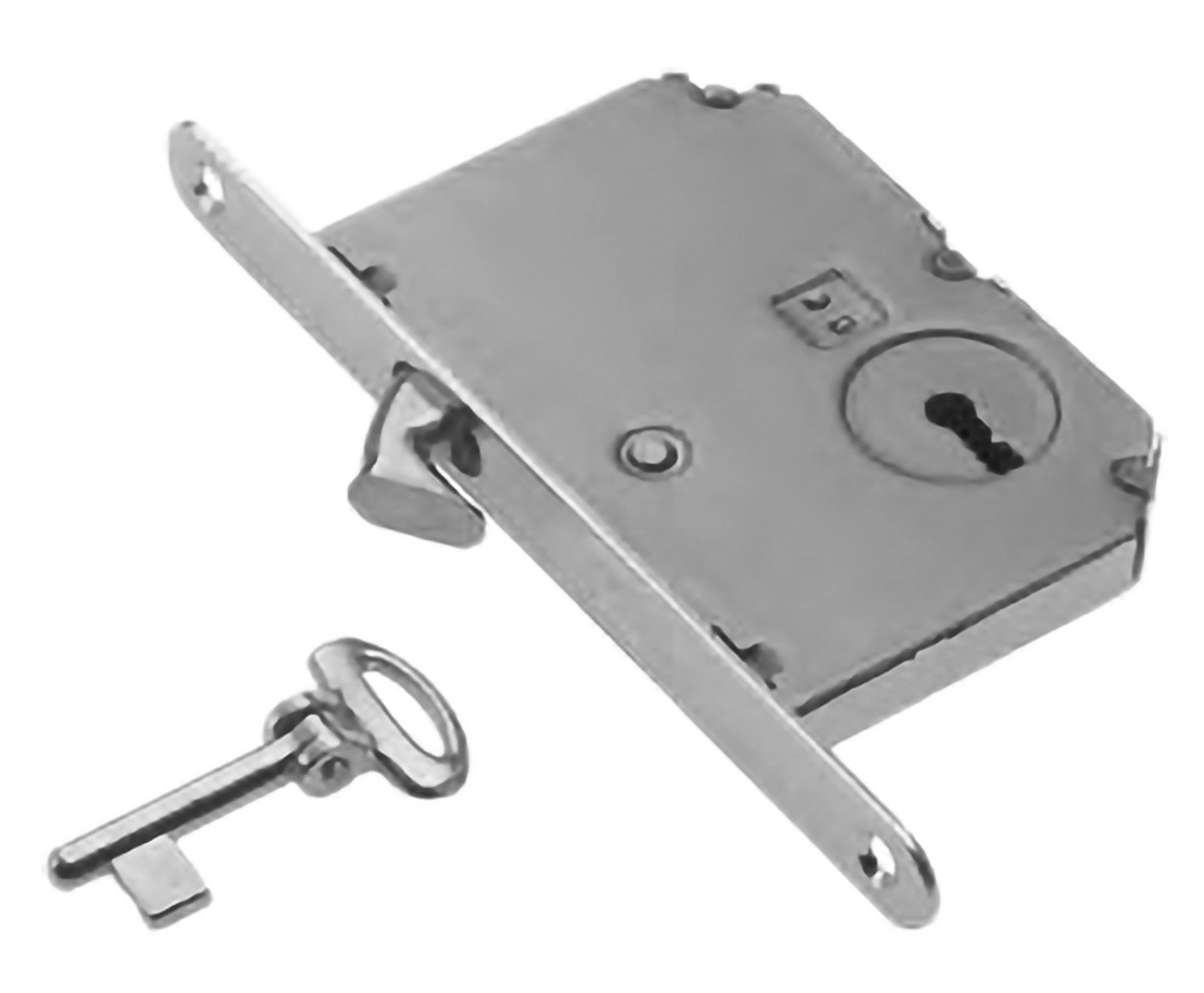 Замок с ключом буратино ART.SR2 CRO для раздвижной двери, цвет - хром фото купить Иваново