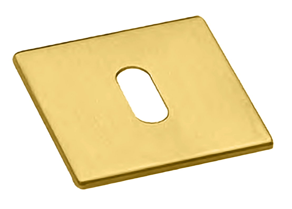 Накладка на ключевой цилиндр LUX-FK-S5 OTL на квадратной розетке под ключ буратино, цвет - золото фото купить Иваново