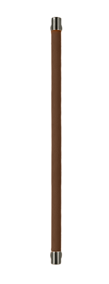 Ручка-скоба HIDE LEATHER PH/B ANT/TESTA DI MORO, цвет - антрацит/темно-коричневый фото купить Иваново