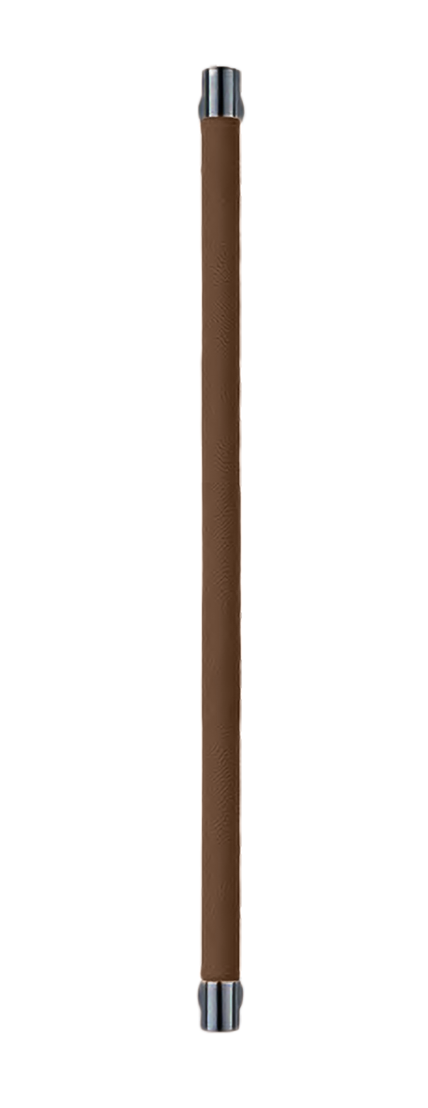 Ручка-скоба HIDE LEATHER PH/B NERO/TESTA DI MORO, цвет - черный/темно-коричневый фото купить Иваново