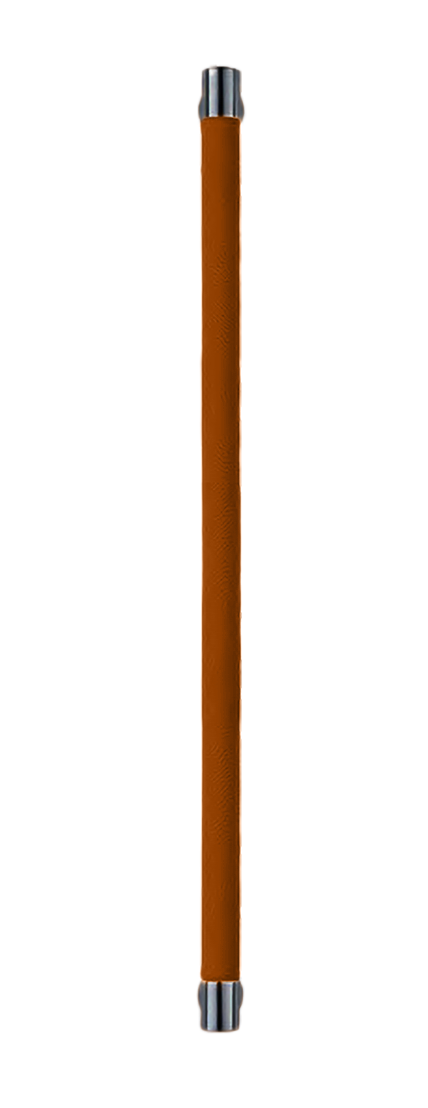 Ручка-скоба HIDE LEATHER PH/B NERO/CUOIO, цвет - черный/светло-коричневый фото купить Иваново