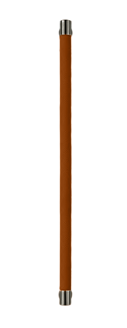 Ручка-скоба HIDE LEATHER PH/B ANT/CUOIO, цвет - антрацит/светло-коричневый фото купить Иваново