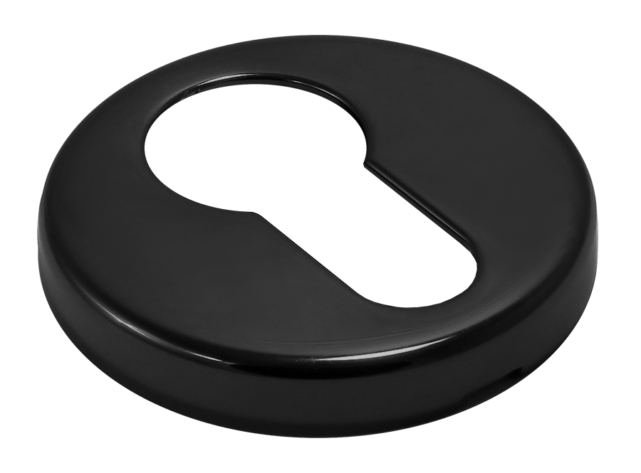 Накладка на ключевой цилиндр LUX-KH-R3 NERO на круглой розетке, цвет - черный фото 2 Накладка на ключевой цилиндр LUX-KH-R3 NERO на круглой розетке, цвет - черный фото купить в Иваново