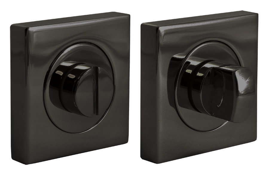 LUX-WC-S2 NIN, завертка сантехническая на квадратной розетке, цвет - черный никель фото купить Иваново