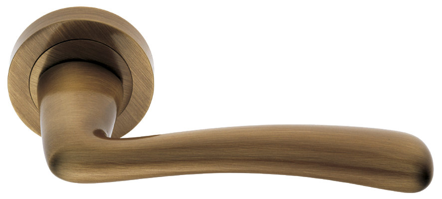 Ручка дверная COCKATOO R2 BGO раздельная на круглой розетке, цвет - матовая бронза фото купить в Иваново