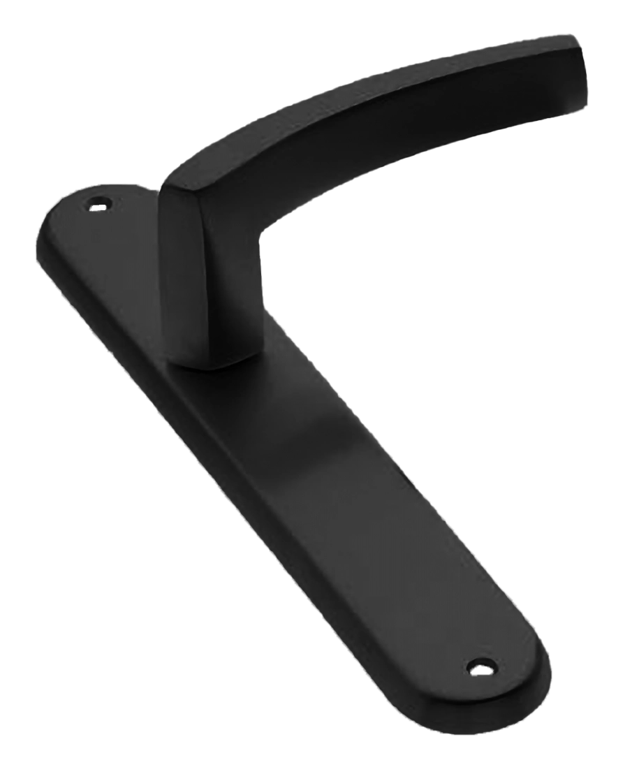 Ручка дверная на планке WIND PL NERO, цвет черный, латунь фото купить в Иваново