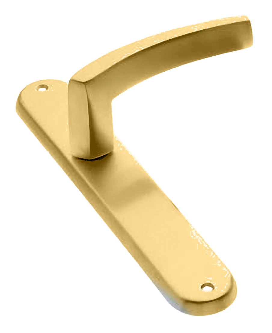 Ручка дверная на планке WIND PL OSA, цвет матовое золото, латунь фото купить в Иваново