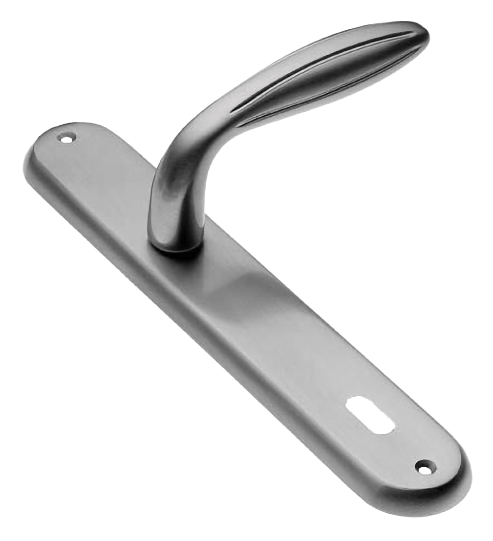 Ручка дверная на планке BUD PL CSA, цвет матовый хром, латунь фото купить в Иваново