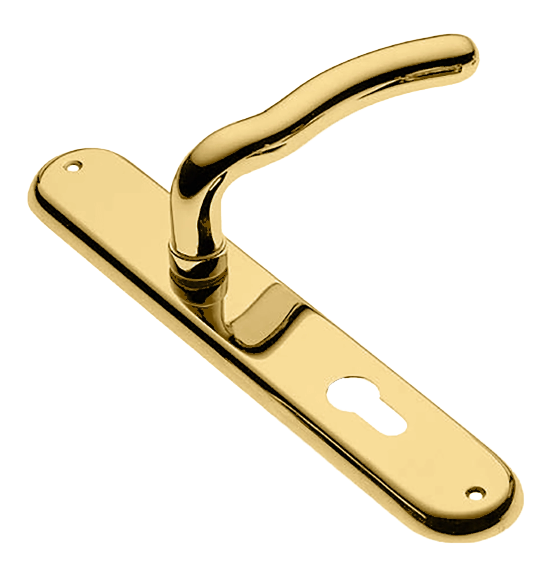 Ручка дверная на планке SNAKE PL OTL, цвет золото, латунь фото купить в Иваново