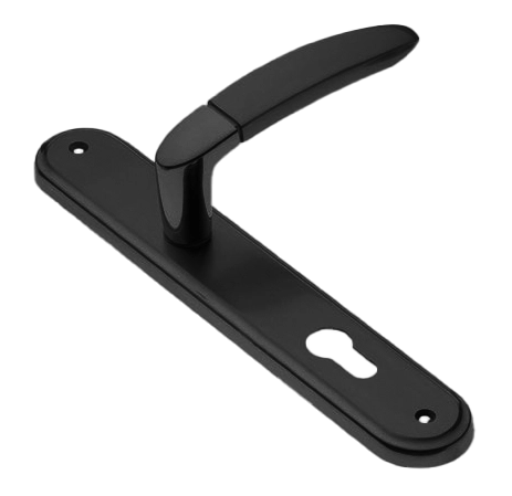 Ручка дверная на планке SAIL PL NERO, цвет черный, латунь фото купить в Иваново