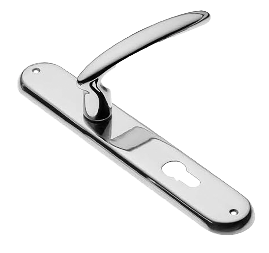 Ручка дверная на планке FLAMINGO PL CRO, цвет хром, латунь фото купить в Иваново