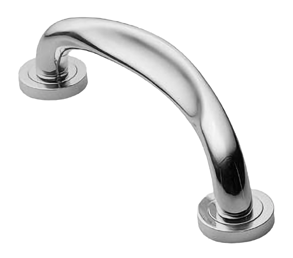 Ручка-скоба дверная RAFT PH CRO на круглой розетке, цвет хром, латунь фото купить в Иваново