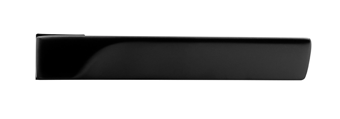 Ручка дверная FIORD-SM NERO-ST, с невидимой квадратной розеткой, цвет черный soft-touch, ЦАМ фото купить в Иваново