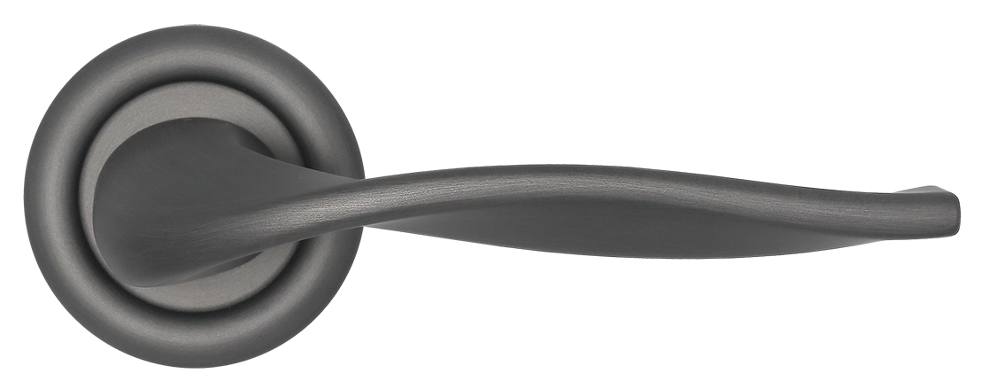 Ручка дверная SKYSCRAPER R7 SST на круглой розетке, цвет Летняя гроза/Summer Storm фото купить в Иваново