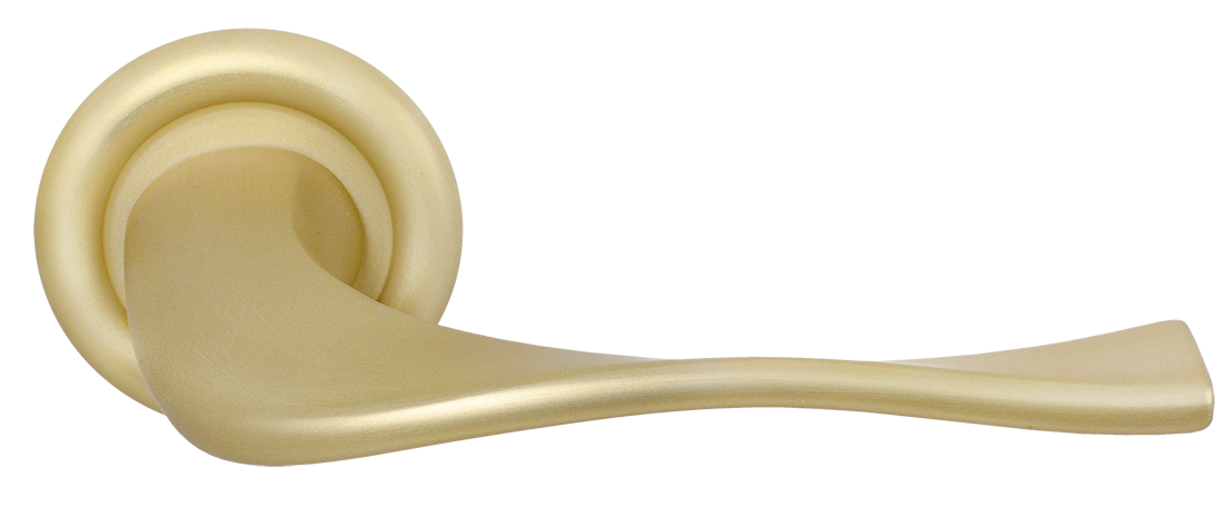 Ручка дверная SKYSCRAPER R7 AH на круглой розетке, цвет Осенний мёд/Autumn Honey фото купить Иваново