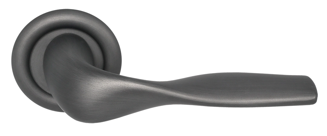 Ручка дверная LVB R7 SST на круглой розетке, цвет Летняя гроза/Summer Storm фото купить Иваново