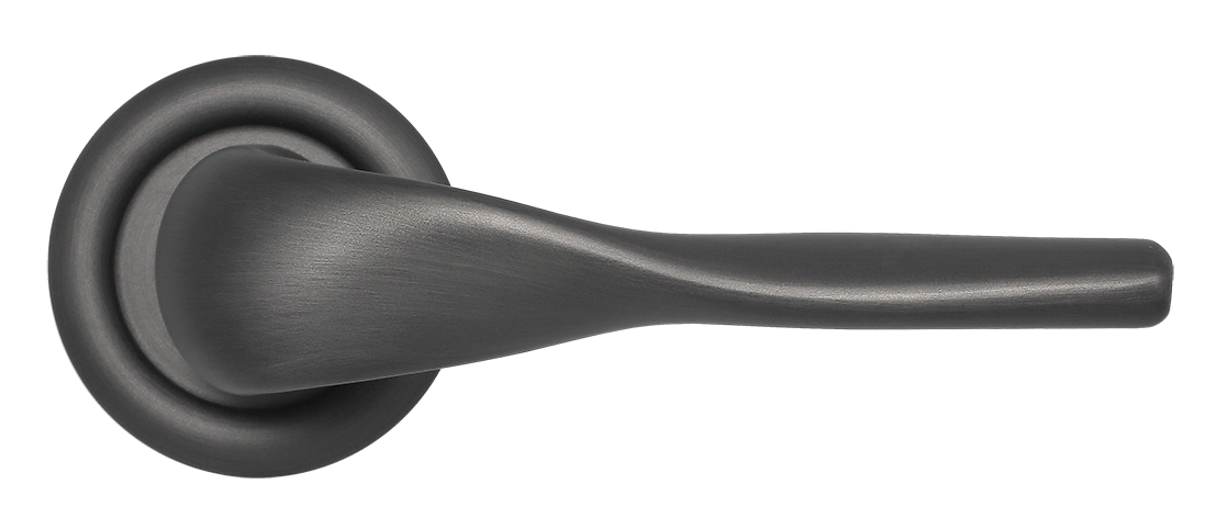 Ручка дверная LVB R7 SST на круглой розетке, цвет Летняя гроза/Summer Storm фото купить в Иваново