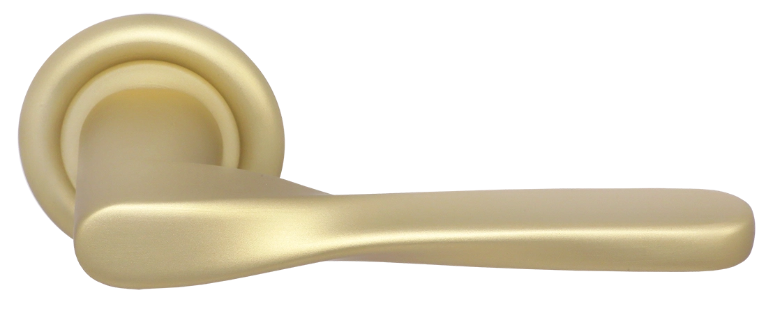 Ручка дверная THE OLYMPICS R7 AH на круглой розетке, цвет Осенний мёд/Autumn Honey фото купить Иваново