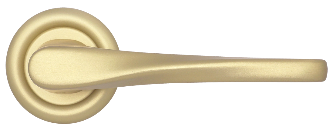 Ручка дверная THE OLYMPICS R7 AH на круглой розетке, цвет Осенний мёд/Autumn Honey фото купить в Иваново