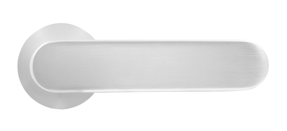 Ручка дверная MH-65-R6 SEMPIONE SC на круглой розетке, цвет матовый хром фото купить в Иваново