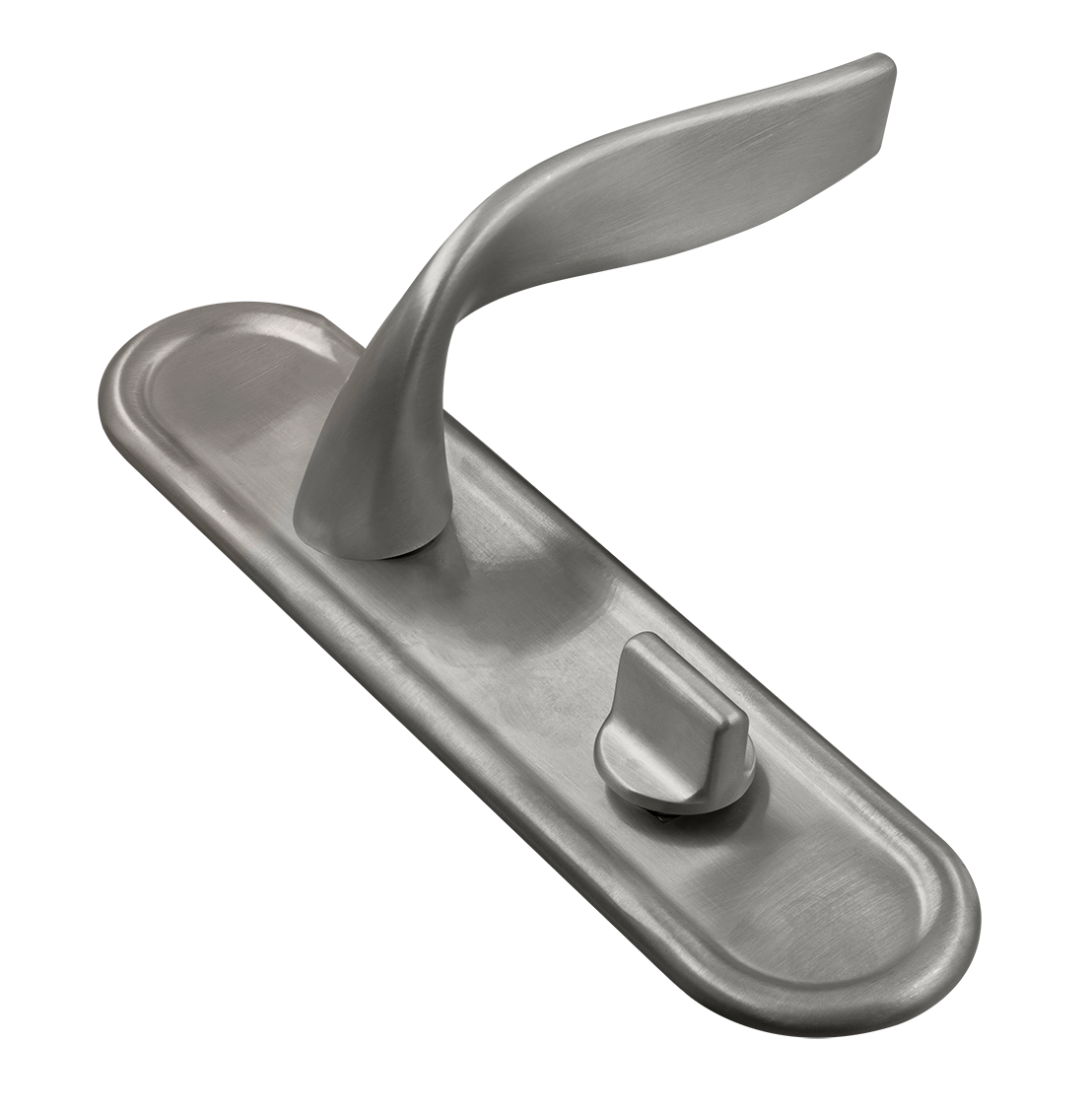 Ручка дверная SKYSCRAPER PLR WC WF на планке под сантехническую завертку, цвет Зимняя стужа/Winter Frost фото купить Иваново