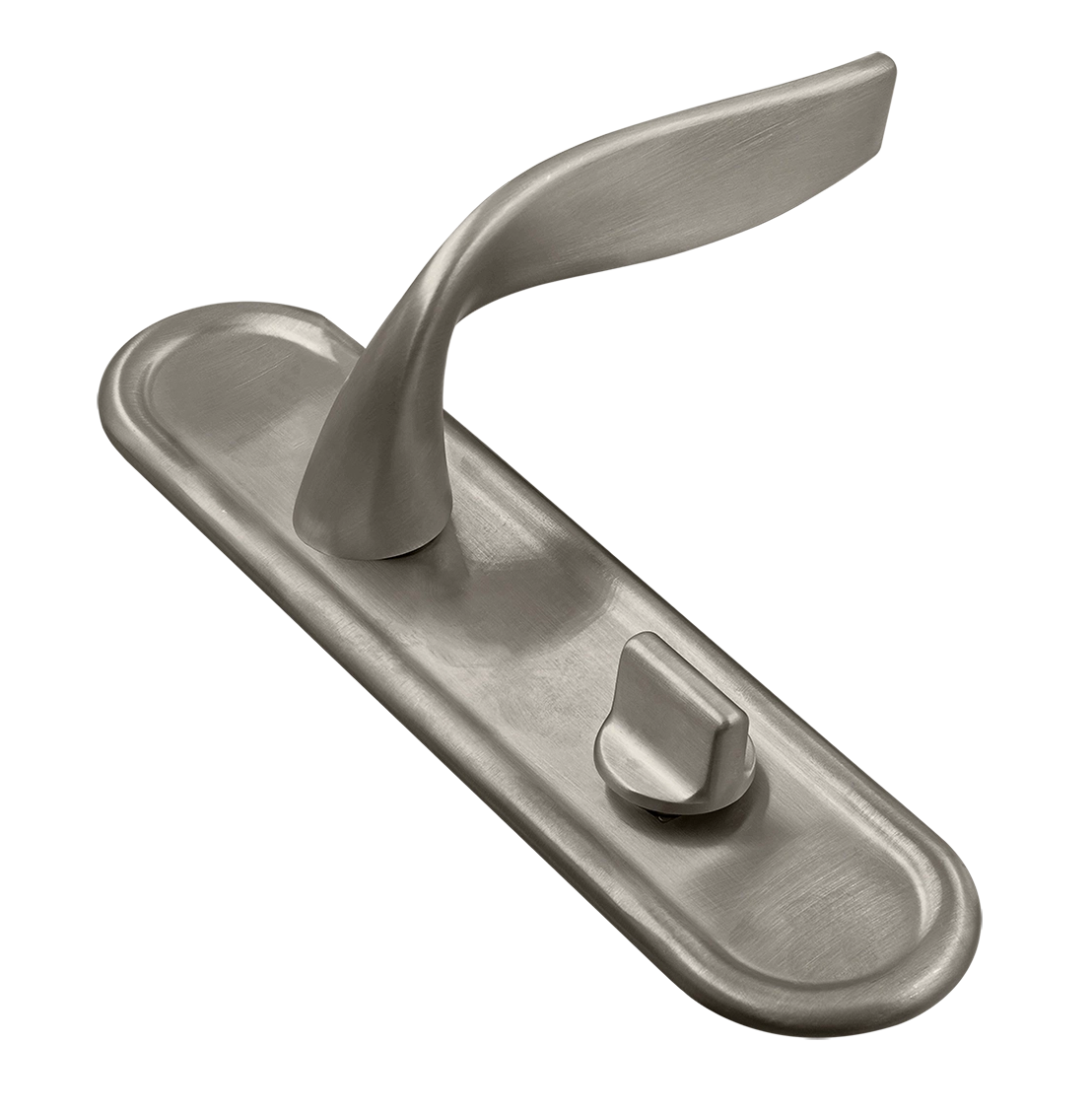 Ручка дверная SKYSCRAPER PLR WC SMI на планке под сантехническую завертку, цвет Весенняя дымка/Spring Mist фото купить Иваново