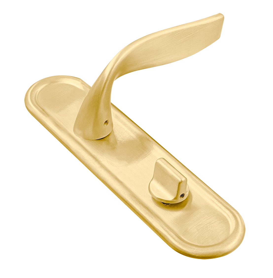 Ручка дверная SKYSCRAPER PLR WC AH на планке под сантехническую завертку, цвет Осенний мёд/Autumn Honey фото купить Иваново