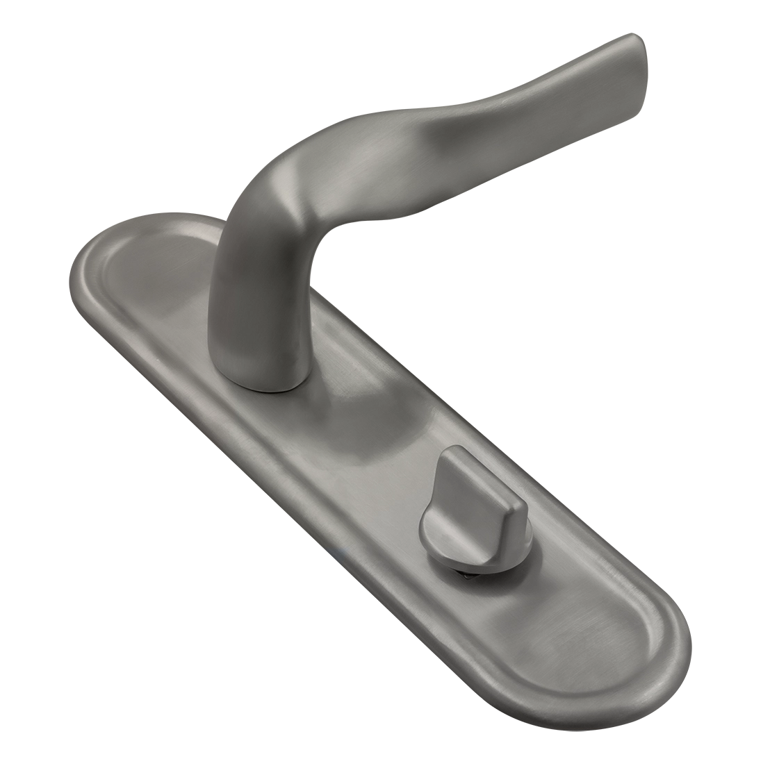 Ручка дверная LVB PLR WC WF на планке под сантехническую завертку, цвет Зимняя стужа/Winter Frost фото купить Иваново