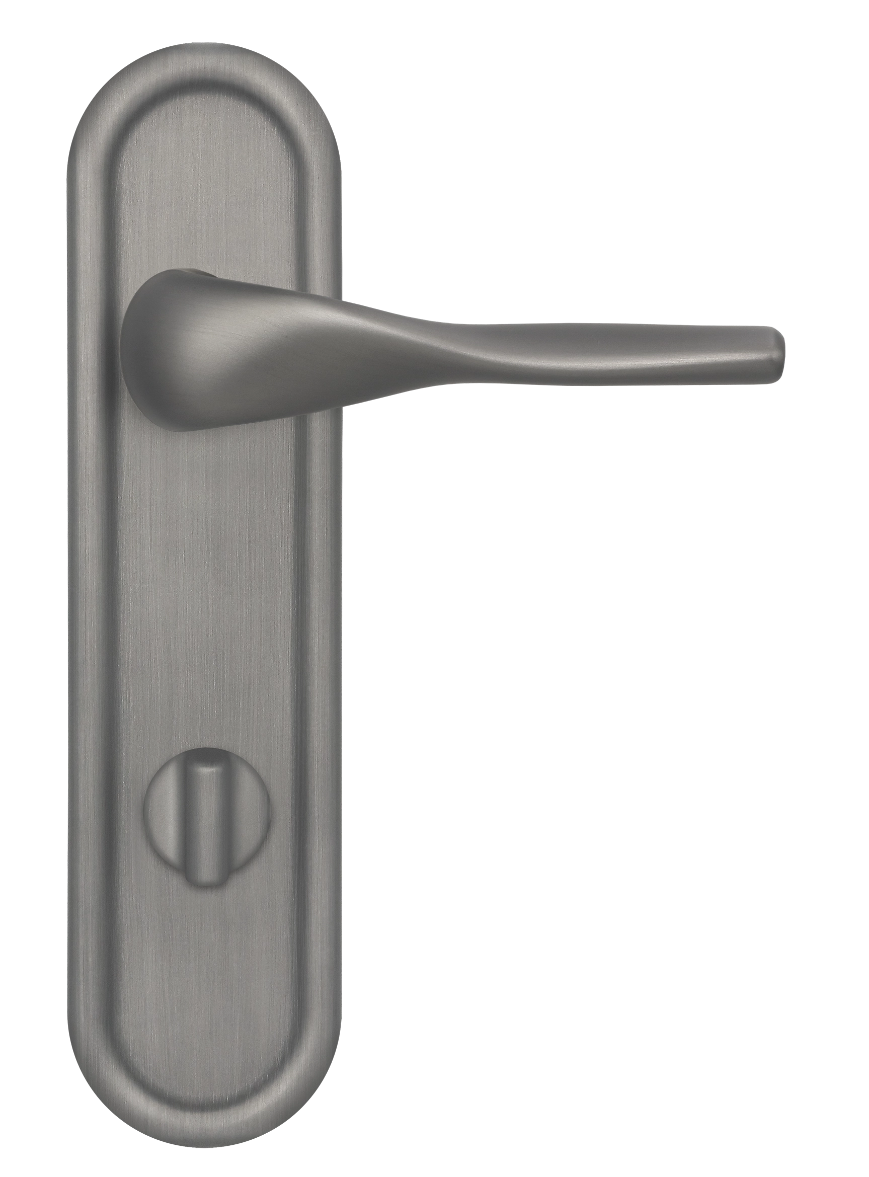 Ручка дверная LVB PLR WC WF на планке под сантехническую завертку, цвет Зимняя стужа/Winter Frost фото купить в Иваново