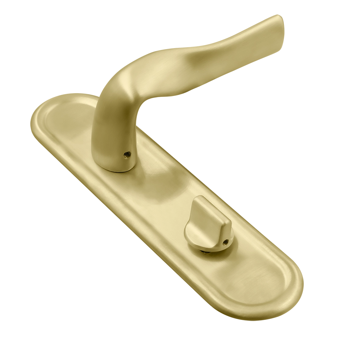 Ручка дверная LVB PLR WC AH на планке под сантехническую завертку, цвет Осенний мёд/Autumn Honey фото купить Иваново