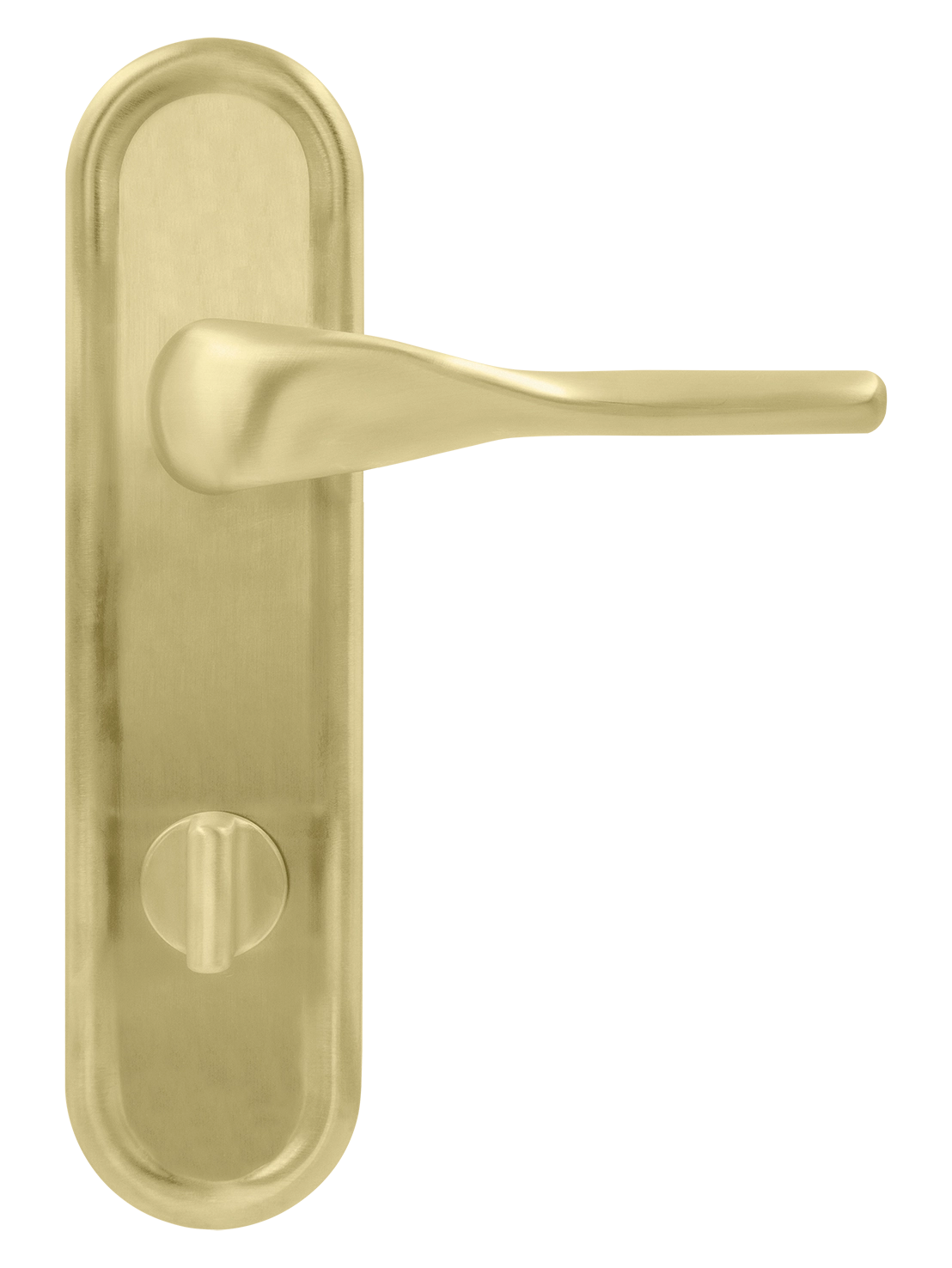 Ручка дверная LVB PLR WC AH на планке под сантехническую завертку, цвет Осенний мёд/Autumn Honey фото купить в Иваново