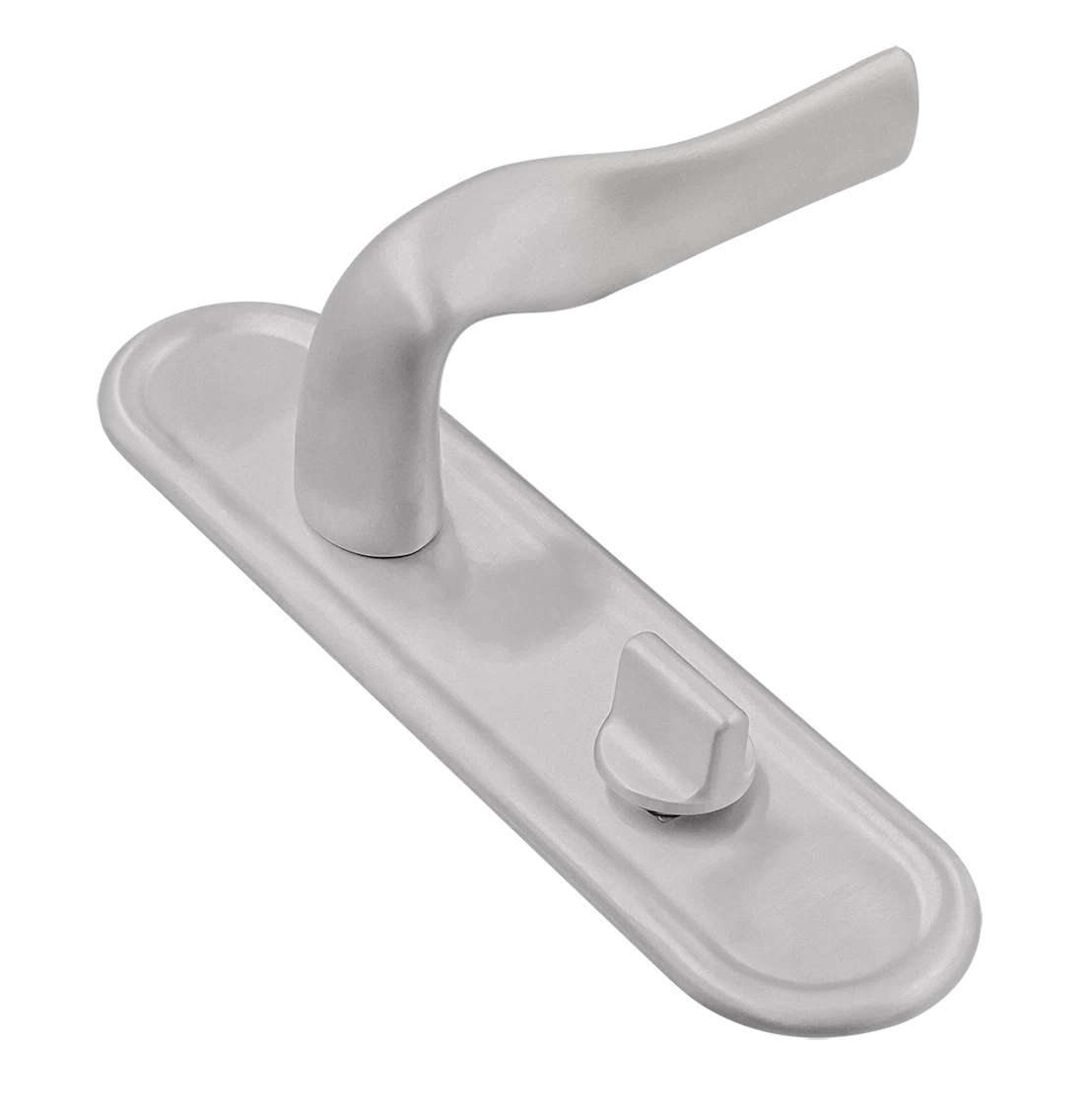 Ручка дверная LVB PLR WC SSW на планке под сантехническую завертку, цвет Стокгольмский снегопад/Stockholm Snowfall фото купить Иваново