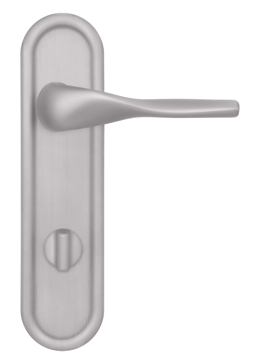 Ручка дверная LVB PLR WC SSW на планке под сантехническую завертку, цвет Стокгольмский снегопад/Stockholm Snowfall фото купить в Иваново