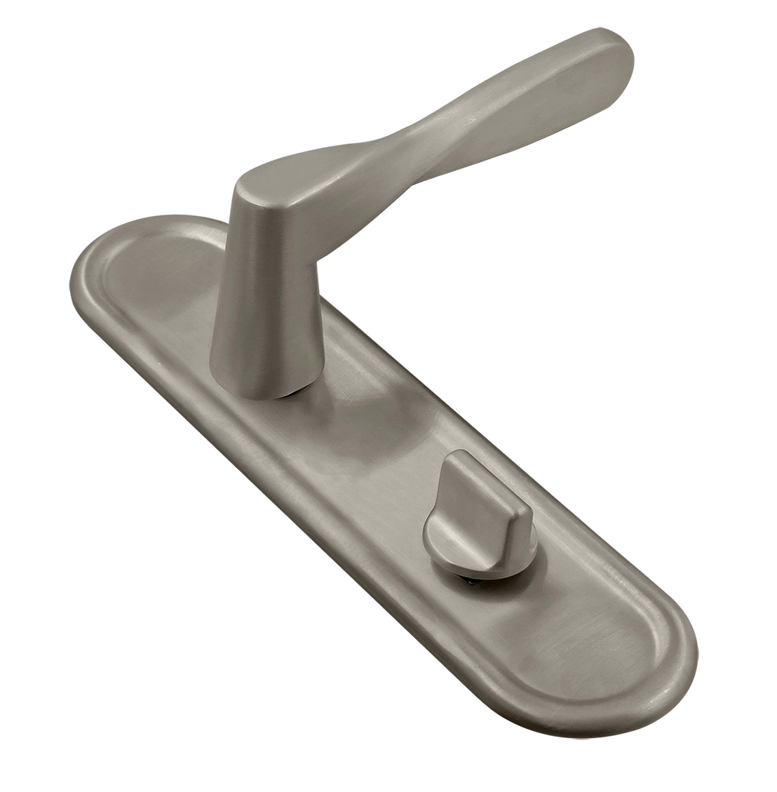 Ручка дверная THE OLYMPICS PLR WC SMI на планке под сантехническую завертку, цвет Весенняя дымка/Spring Mist фото купить Иваново