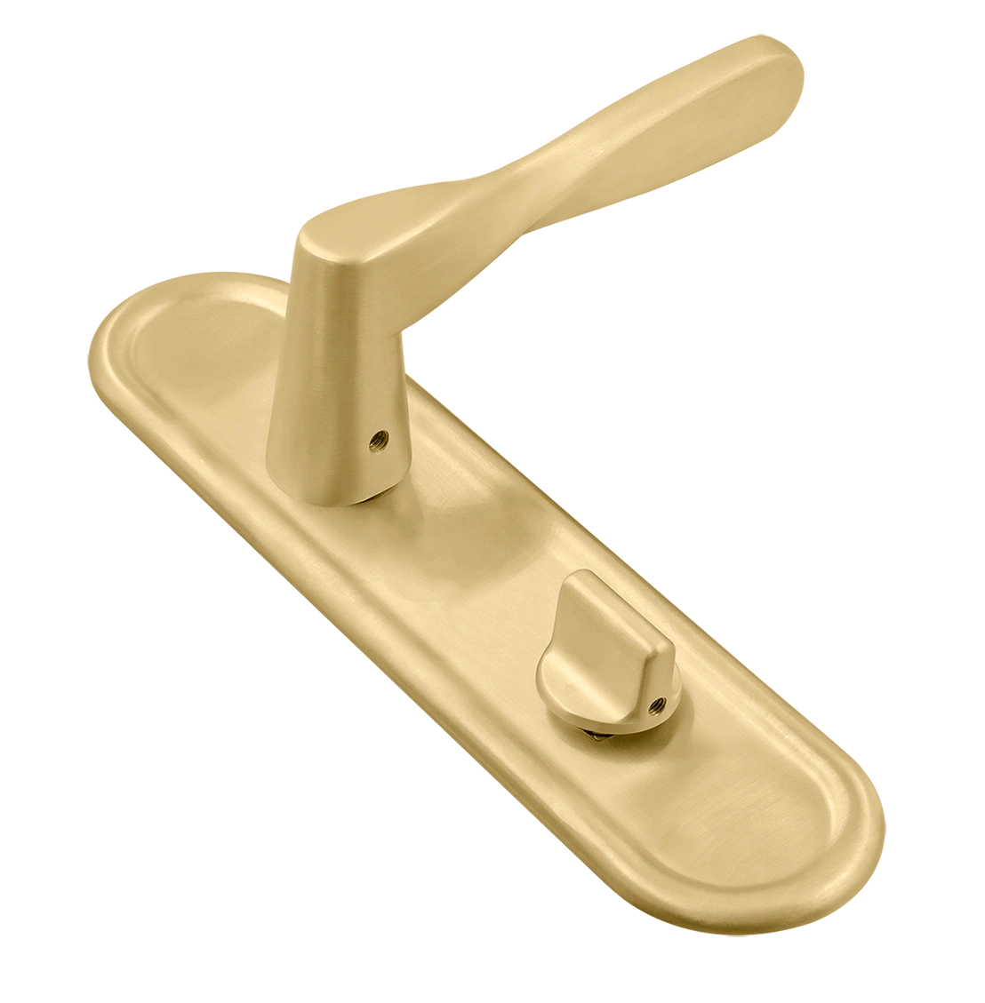 Ручка дверная THE OLYMPICS PLR WC AH на планке под сантехническую завертку, цвет Осенний мёд/Autumn Honey фото купить Иваново