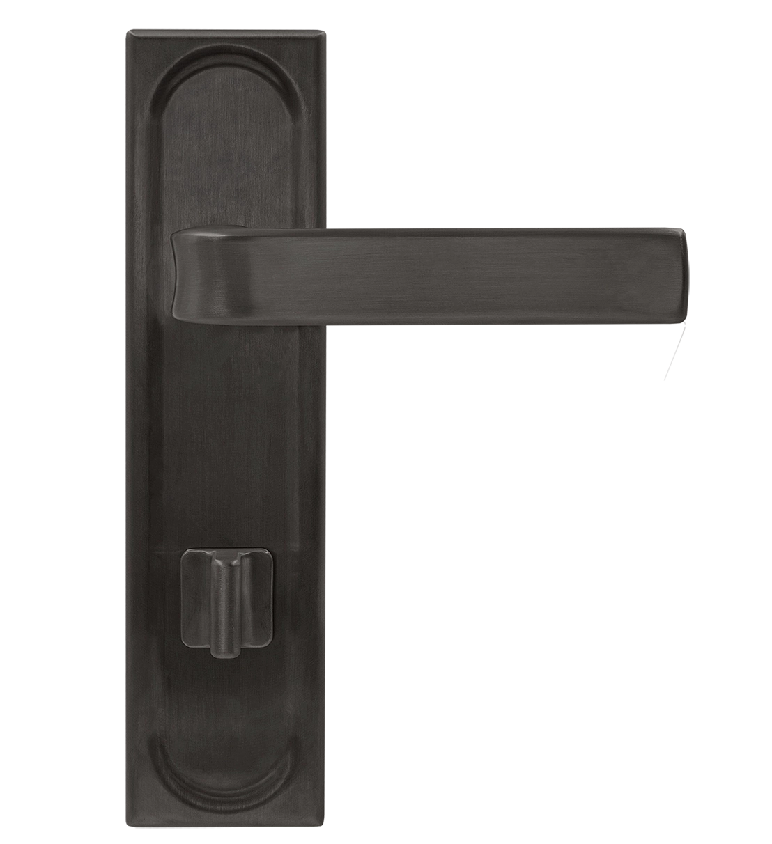 Ручка дверная THE BUS STATION PLS WC SST на планке под сантехническую завертку, цвет Летняя гроза/Summer Storm фото купить в Иваново