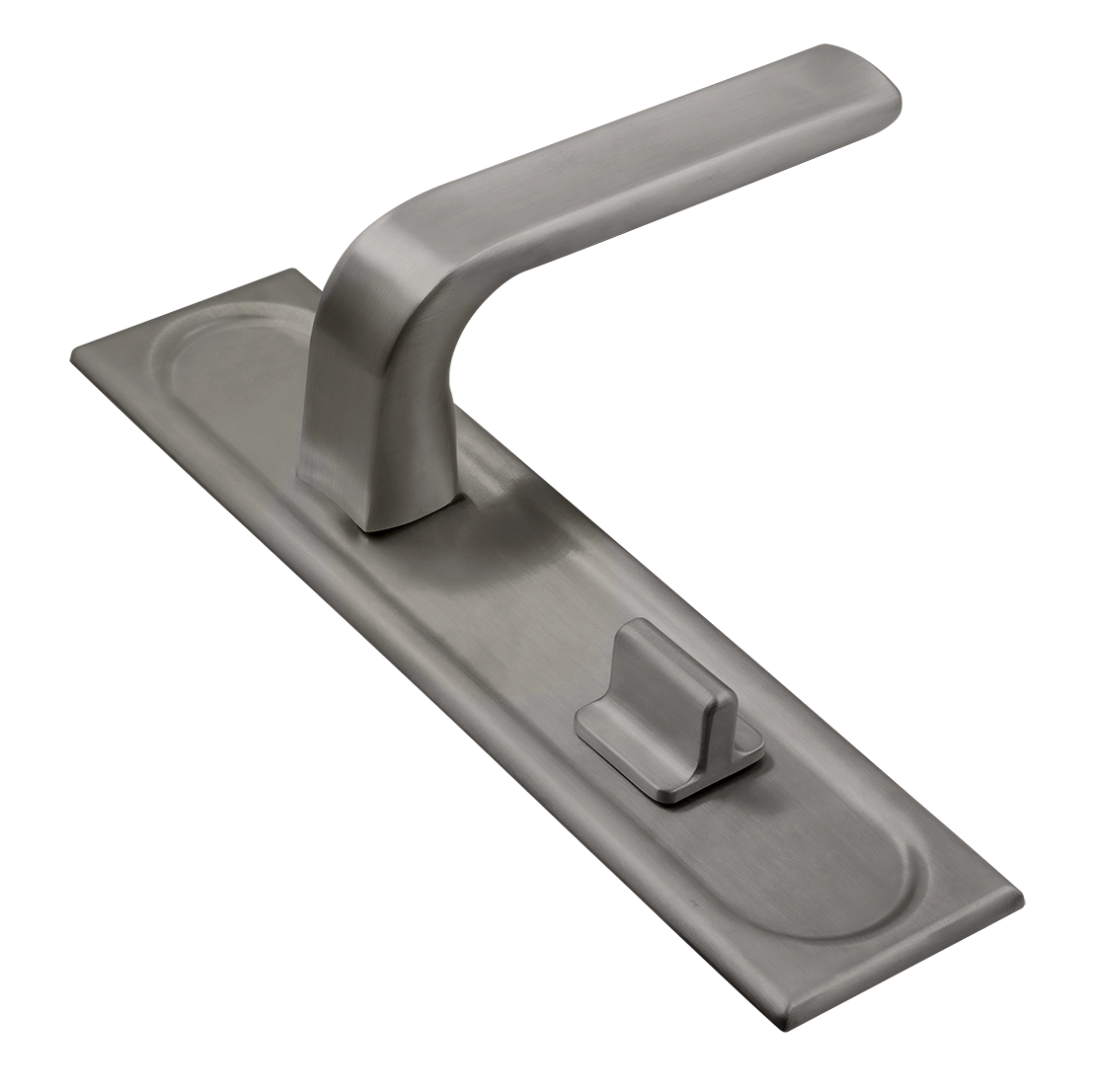 Ручка дверная THE BUS STATION PLS WC WF на планке под сантехническую завертку, цвет Зимняя стужа/Winter Frost фото купить Иваново