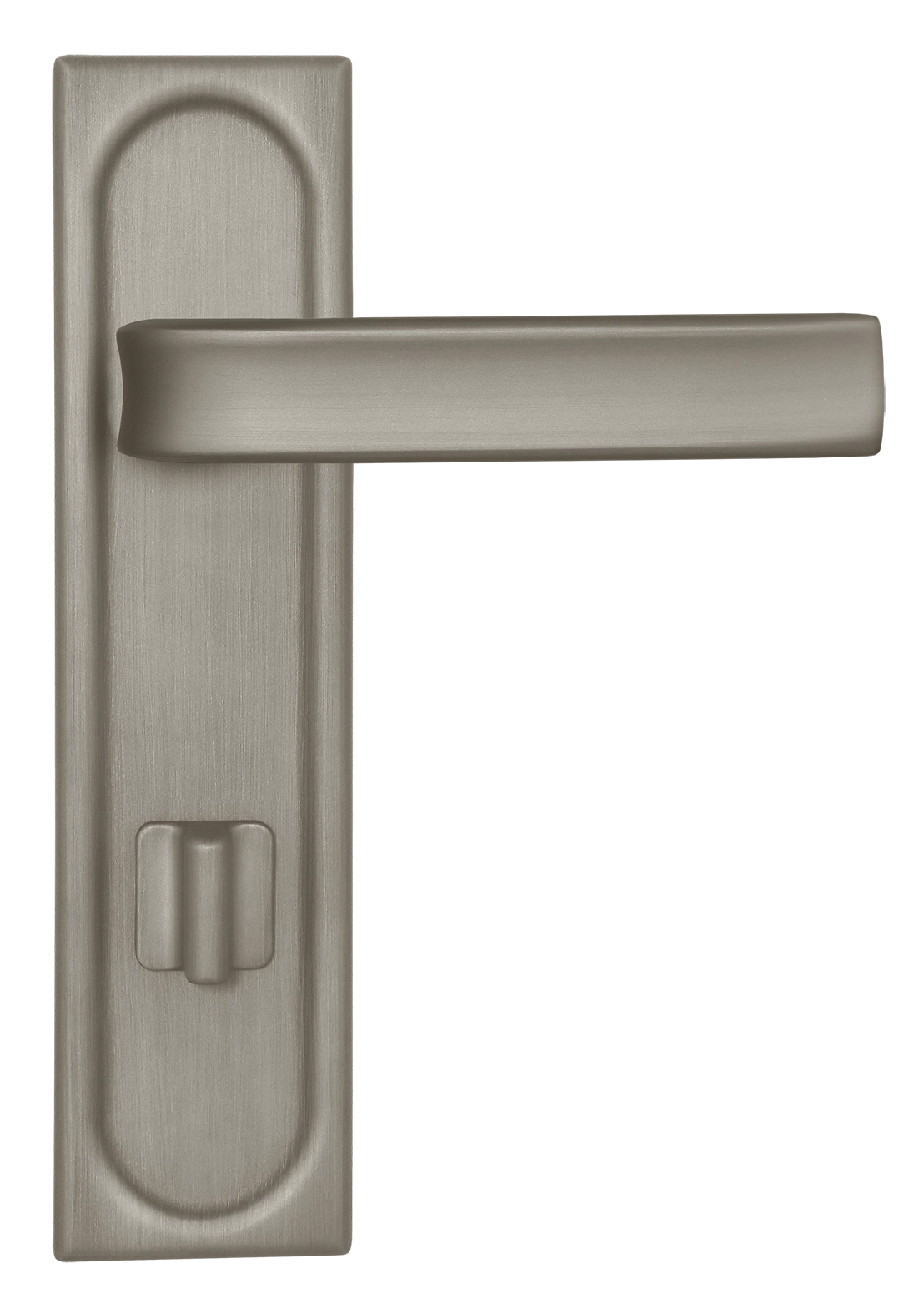 Ручка дверная THE BUS STATION PLS WC SMI на планке под сантехническую завертку, цвет Весенняя дымка/Spring Mist фото купить в Иваново