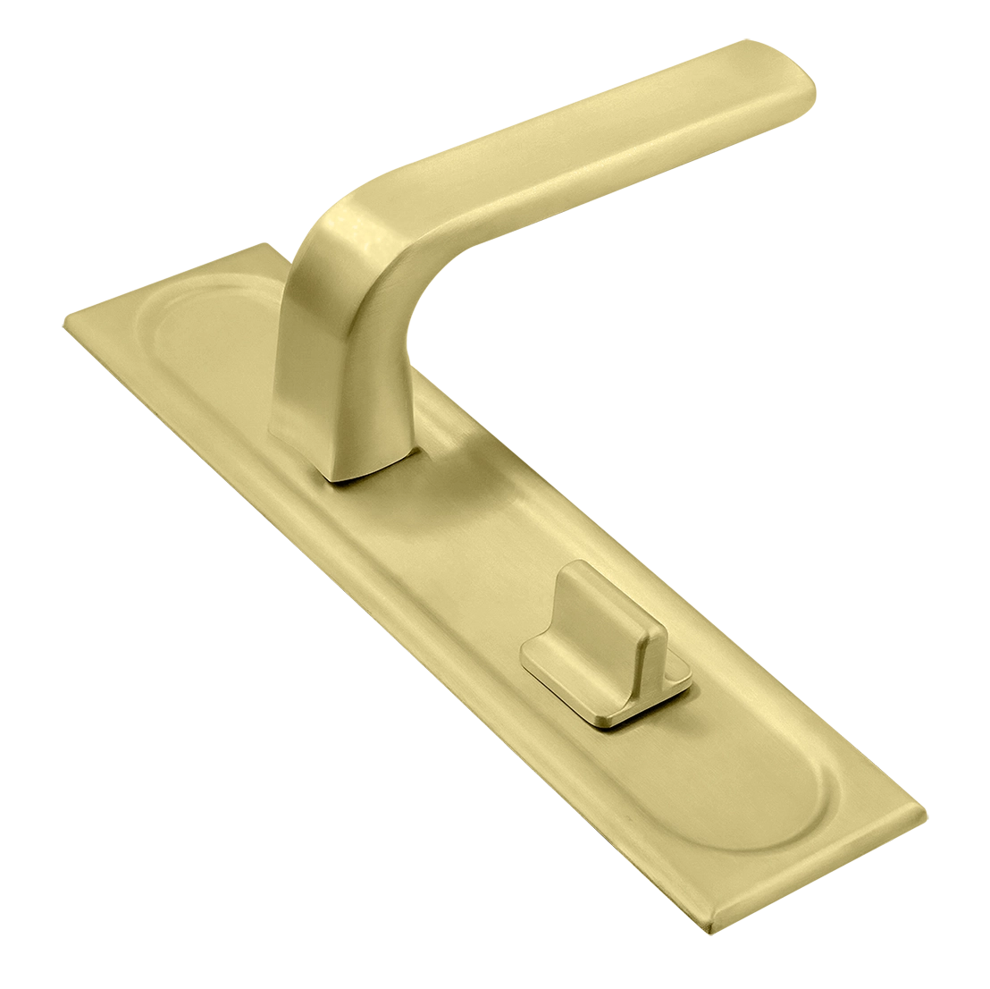 Ручка дверная THE BUS STATION PLS WC AH на планке под сантехническую завертку, цвет Осенний мёд/Autumn Honey фото купить Иваново