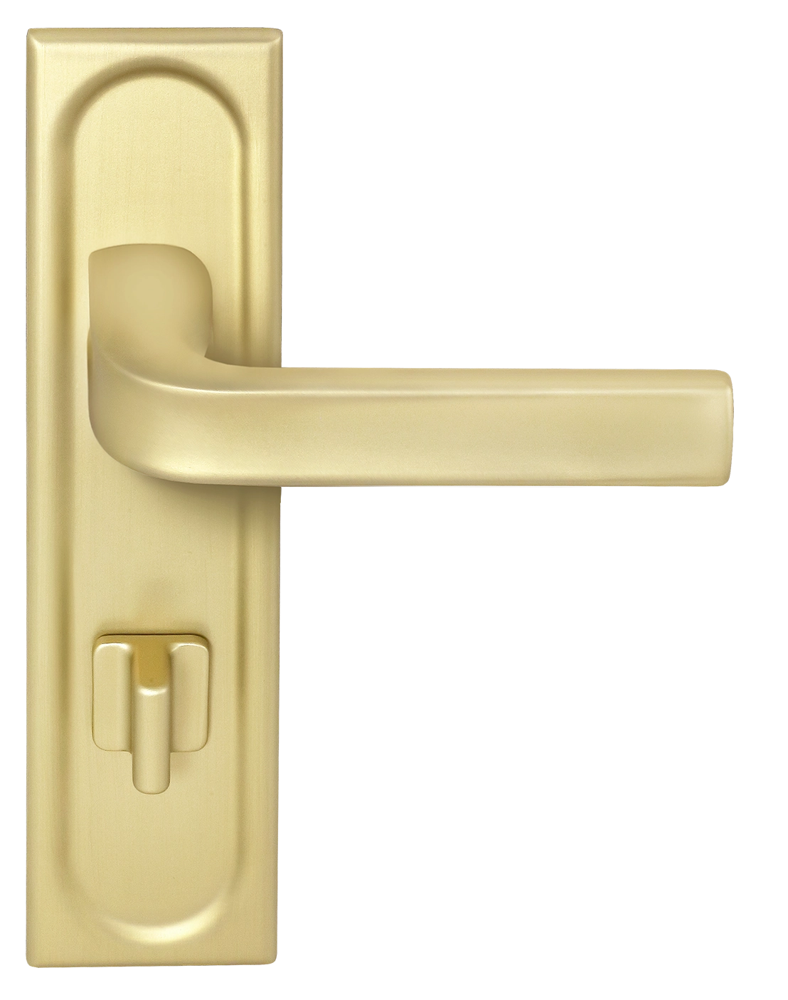 Ручка дверная THE BUS STATION PLS WC AH на планке под сантехническую завертку, цвет Осенний мёд/Autumn Honey фото фурнитура Иваново